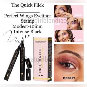 The Quick Flick: Perfect Wings Eyeliner Stamp (Modest-10mm/Intense Black)